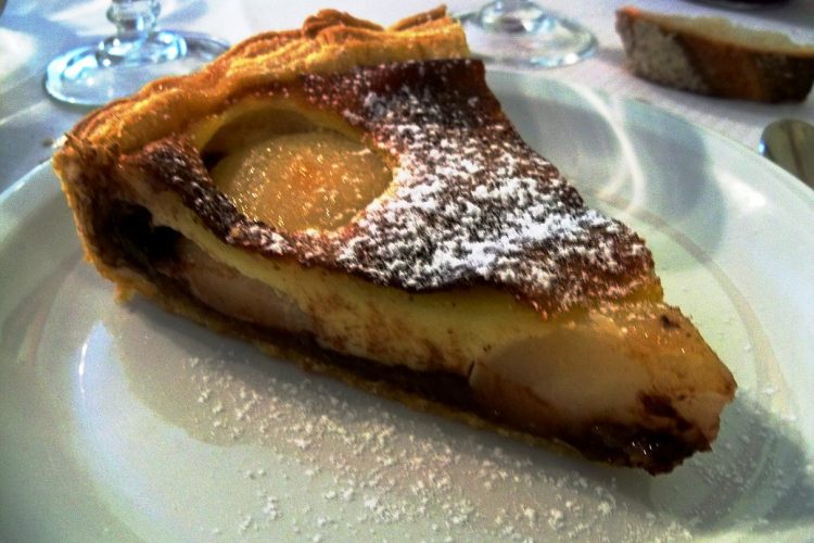 Tarte aux poires et chocolat