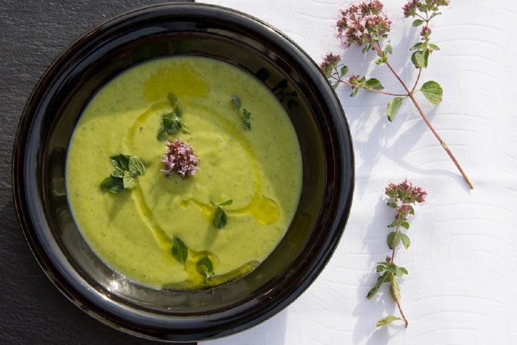 Soupe de courgettes et Vache qui rit