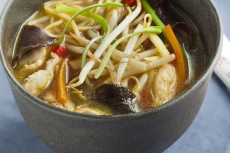 Soupe chinoise au poulet