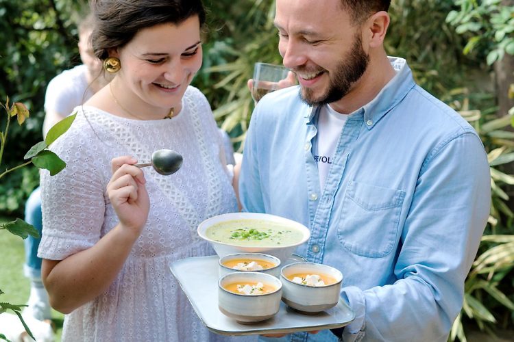 Soupe de melon, brebis et thym