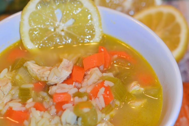 Soupe de riz au citron