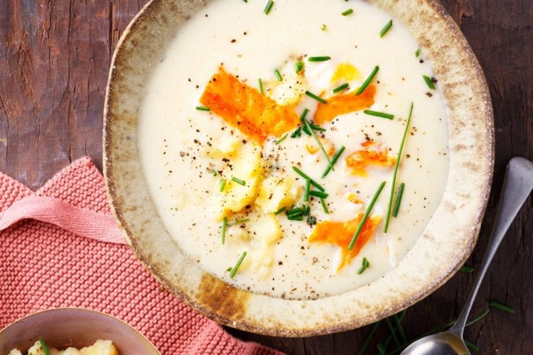 Soupe écossaise au haddock