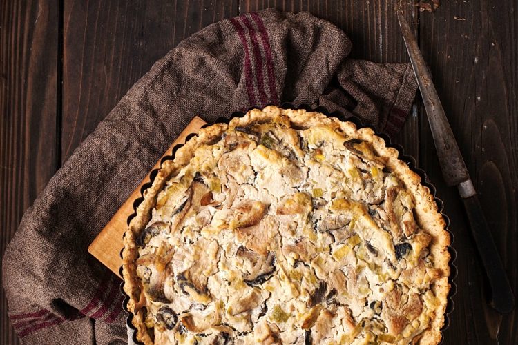 Tarte aux champignons et au curry