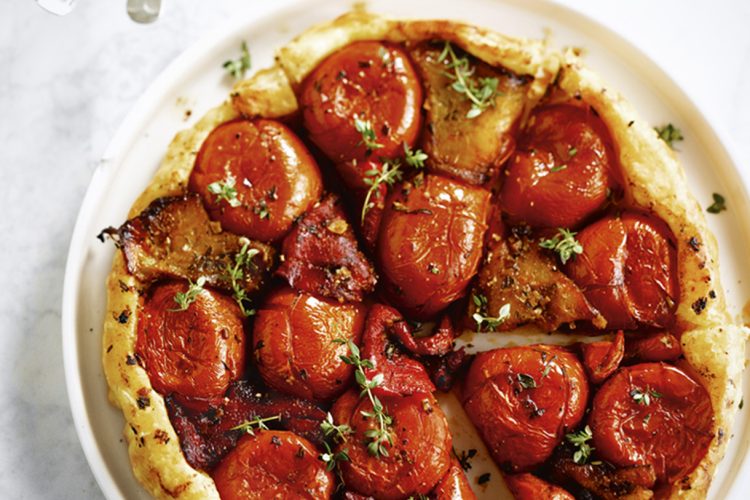 Tatin de tomate, gingembre et thym