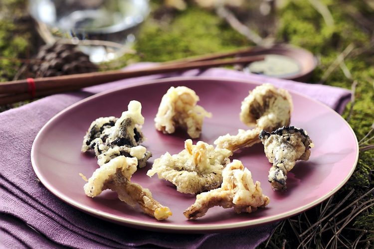 Tempura de champignons