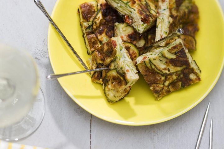 Tortilla aux courgettes et pommes de terre
