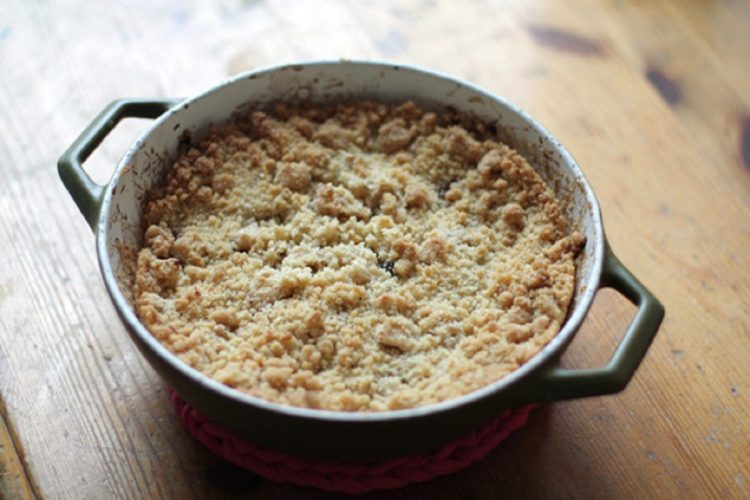 Crumble aux pommes rapide