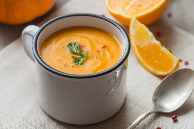 Velouté de potiron et carottes