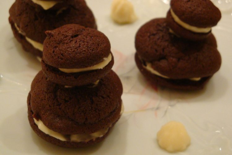 Whoopies chocolat et vanille