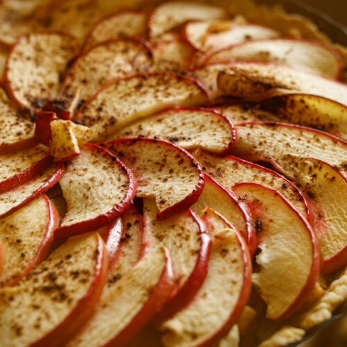 une tarte aux pommes