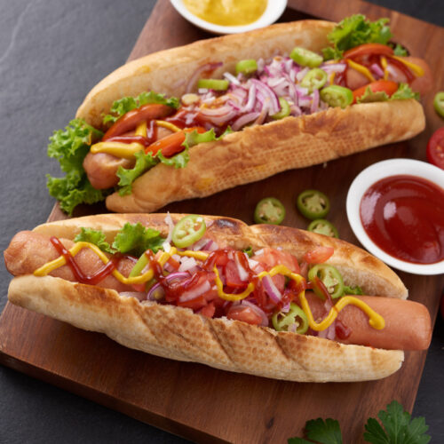 Hot dog sandwich américain