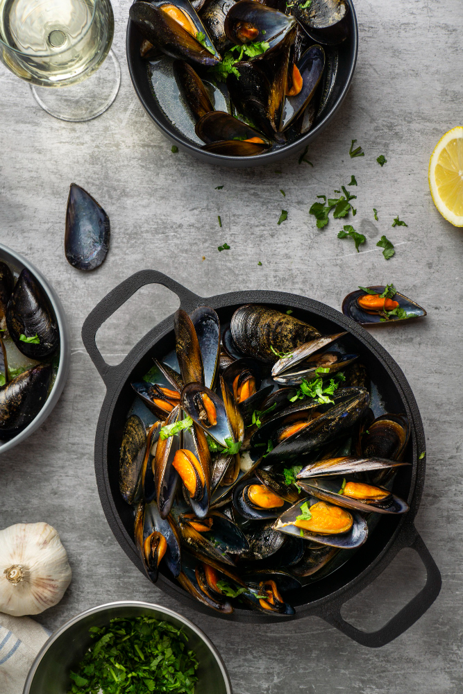 Moules coquillage marinières