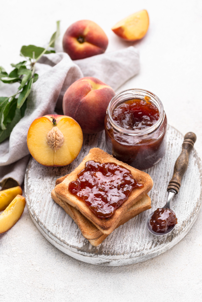 Tartine Confiture Pêche