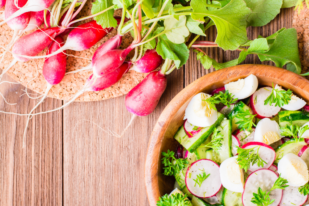 Salade radis pommes