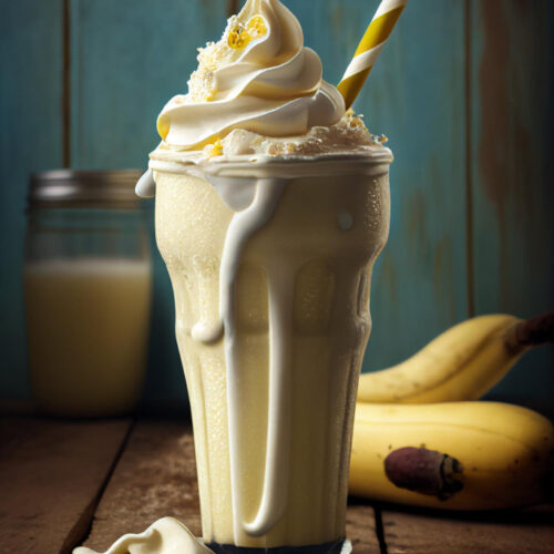 Milkshake dessert Vanille