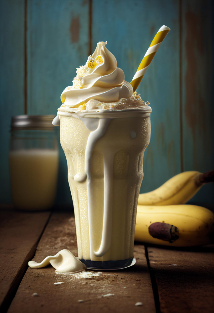 Milkshake dessert Vanille