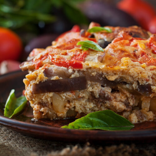 Moussaka gratin aubergines