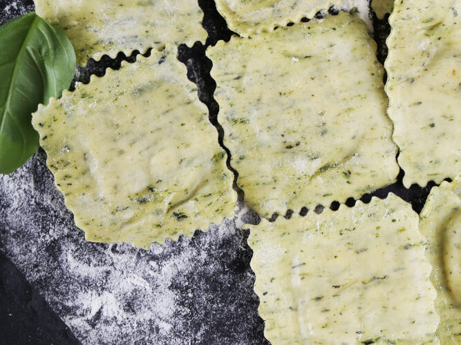 Ravioli Maison à la Ricotta et aux Épinards