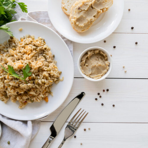 Risotto trompettes de la mort