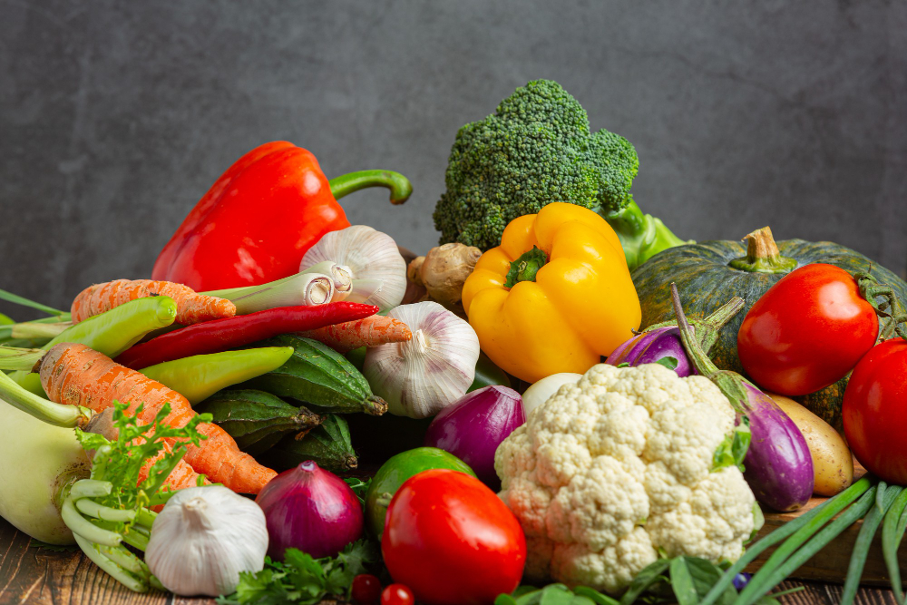 de nombreux légumes différents