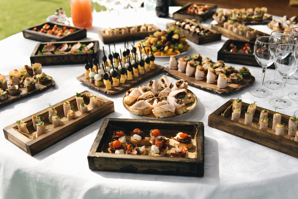 Buffet d'un traiteur evenementiel