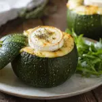 Courgette ronde et fromage de chèvre : l&rsquo;art du légume farci en été