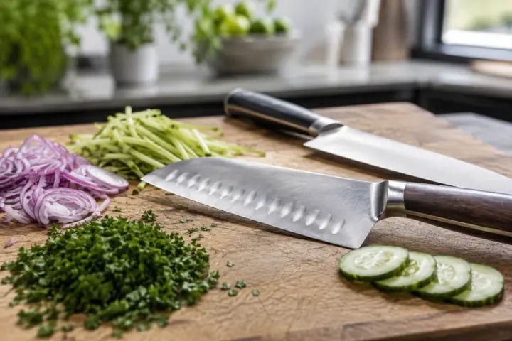Ce que le santoku fait mieux que le couteau de chef