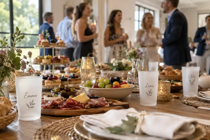 Gobelet personnalisable : l&rsquo;accessoire déco qui change tout pour vos réceptions gourmandes